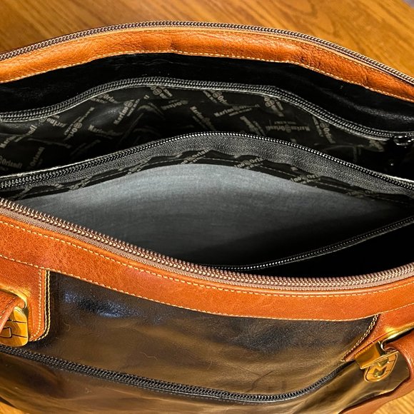 🇮🇹 Luxury MARINO ORLANDI Vintage Satchel - Made in Italy - Picture 8 of 12